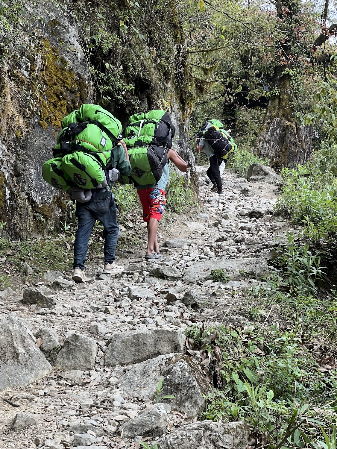 Porters on the Annapurna Circuit