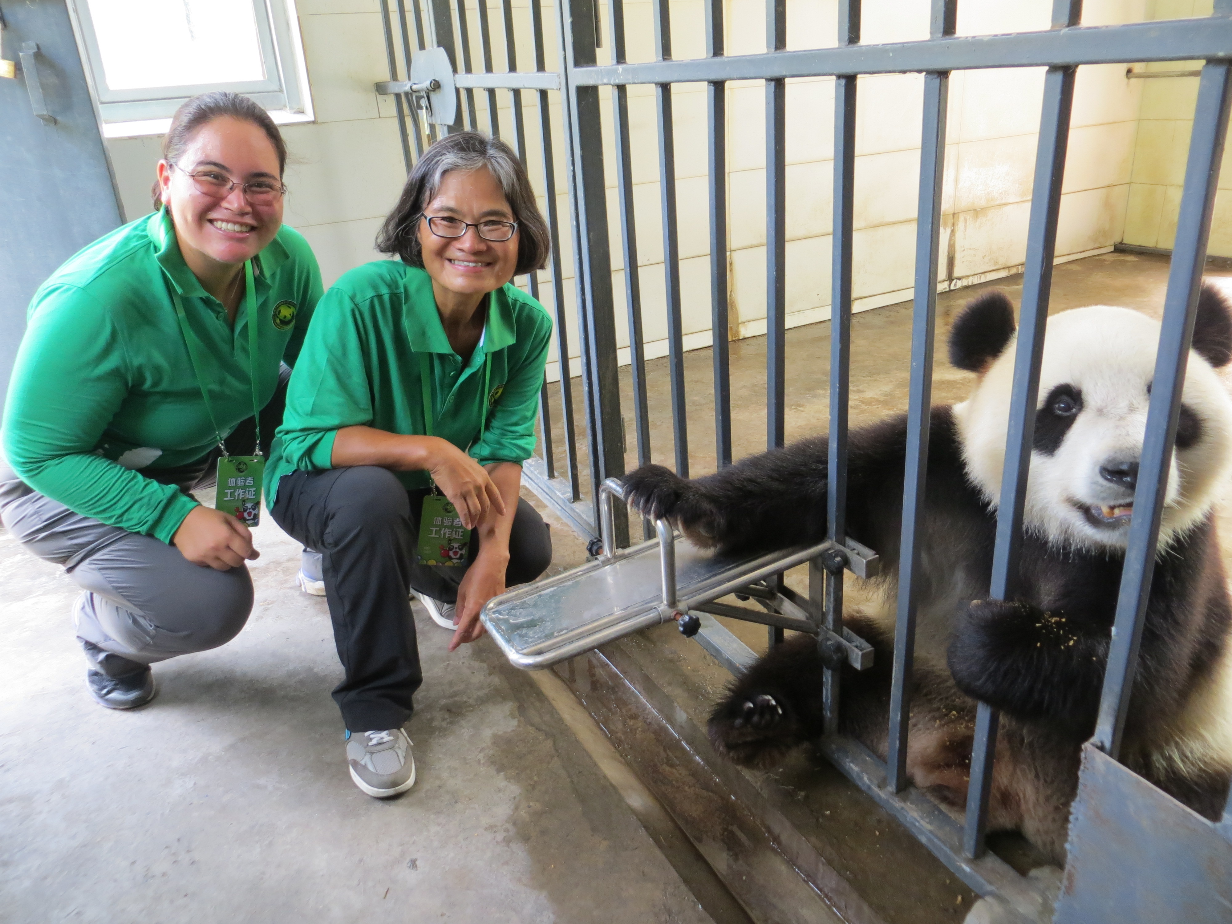 Mei-Mei and Regan Panda Keepers