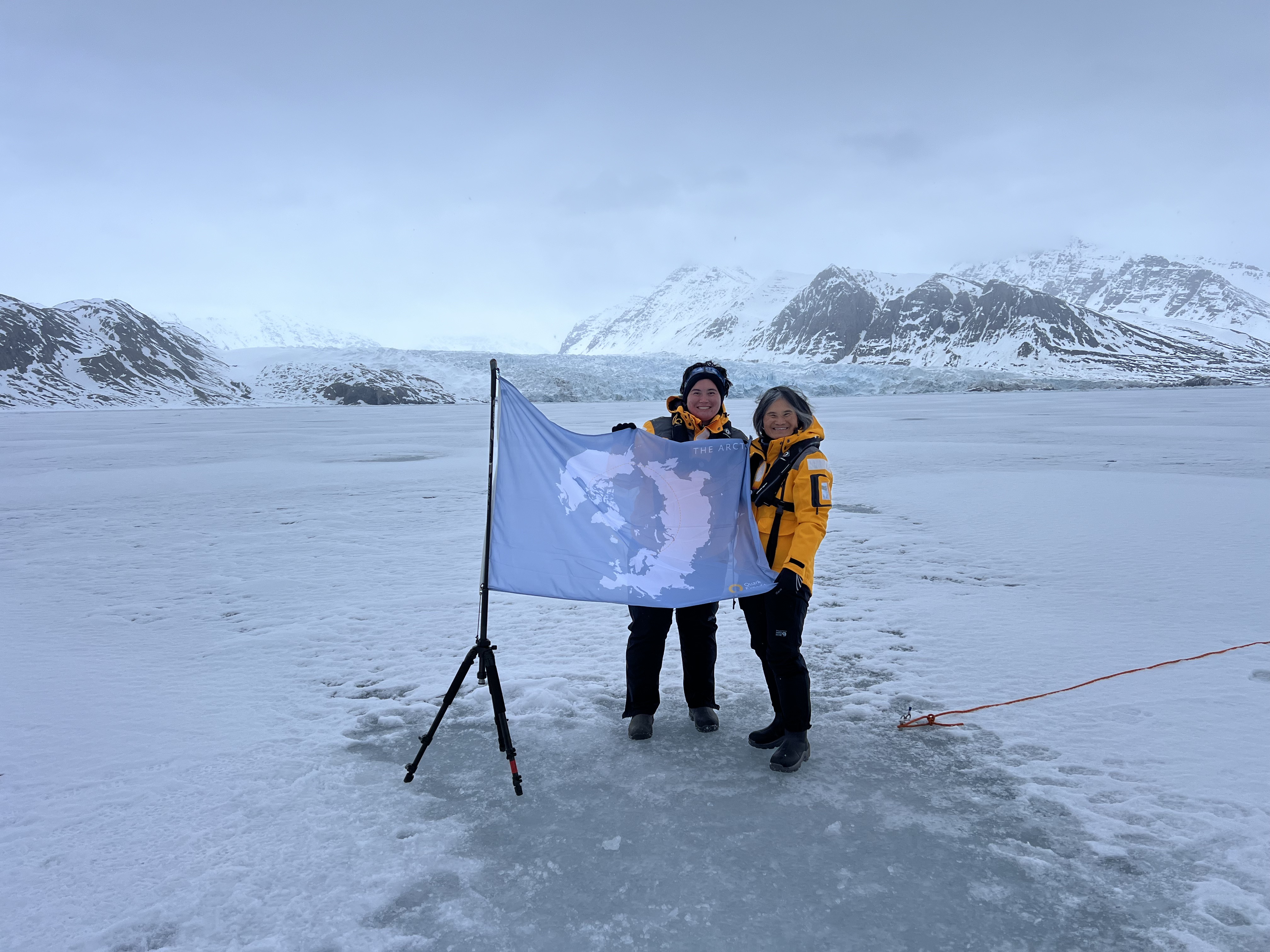 Standing on Arctic ice that soon will melt